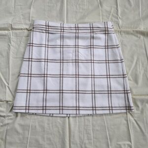 J. Crew Plaid Mini Skirt Size 14